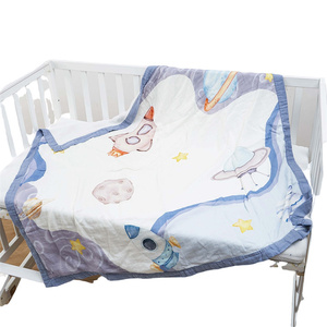 Serviette <span class=keywords><strong>de</strong></span> bain pour bébé en mousseline <span class=keywords><strong>de</strong></span> coton biologique 100% personnalisée couvertures Babi à motif <span class=keywords><strong>de</strong></span> dessin animé mignon couverture bébé en mousseline à <span class=keywords><strong>6</strong></span> couches - Product Image 5