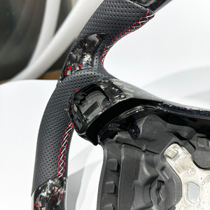 Volante de Fibra de Carbono Forjado <span class=keywords><strong>Rojo</strong></span> para Volkswagen B7 Passat MK6 <span class=keywords><strong>Golf</strong></span> 5 <span class=keywords><strong>Golf</strong></span> 5.5, Piezas para VW B7 Passat MK6, Envío Directo - Product Image 5