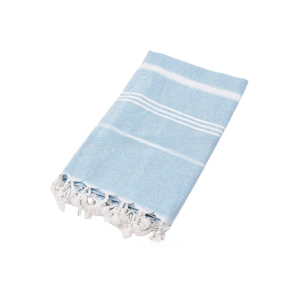 sand free recycled organic cotton turkish beach towel with corner anchors 2 in 1 st. kits 300 gsm custom print big beach towel