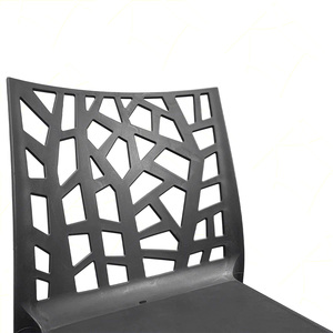 Chaise de jardin d'extérieur en polypropylène Bica 55x47x82h cm Couleur graphite pour utilisation dans les restaurants et les bars Sans accoudoirs - Product Image 5