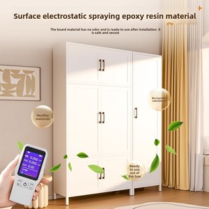 <span class=keywords><strong>Armadio</strong></span> Moderno in Acciaio Rinforzato, Mobile per Camera <span class=keywords><strong>da</strong></span> Letto e Appartamento, Ideale per Case in Affitto, <span class=keywords><strong>Armadio</strong></span> Contenitore per Bambini e Neonati - Product Image 3