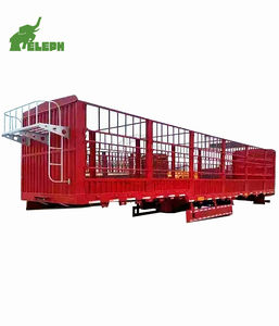 <span class=keywords><strong>Remolque</strong></span> de 3 ejes 60t para transporte de animales, caña de azúcar, ganado <span class=keywords><strong>usado</strong></span>, estaca, valla de carga - Product Image 1