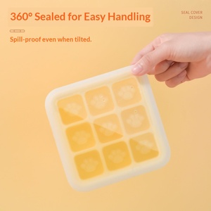 Molde de silicona ecológico de grado alimenticio con forma de pata de gato para cubitos de hielo - Congelación rápida y fácil desmolde, apto para congelador, ideal para preparar DIY de alimentos para bebés (panecillos al vapor/panecillos de arroz) - Product Image 2