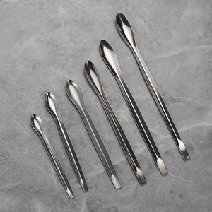 Stainless steel medicine spoons, laboratory single/double-headed medicine spoons, pharmacy/clinic micro-sampling medicine - Product Image 2