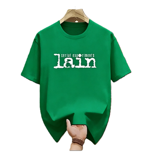 T-shirt Anime Serial <span class=keywords><strong>Experiments</strong></span> <span class=keywords><strong>Lain</strong></span> Cyberpunk années 90 Manga Japonais Noir Chinois : T-shirt Streetwear Oversize en Coton à Manches Courtes Casual - Product Image 6