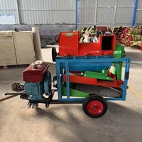 Solution Agricole : Décortiqueuse Automatique de Maïs et Batteuse de Grains pour le Traitement du Maïs, du Sorgho et du Soja, Idéale pour les Petites Exploitations Agricoles