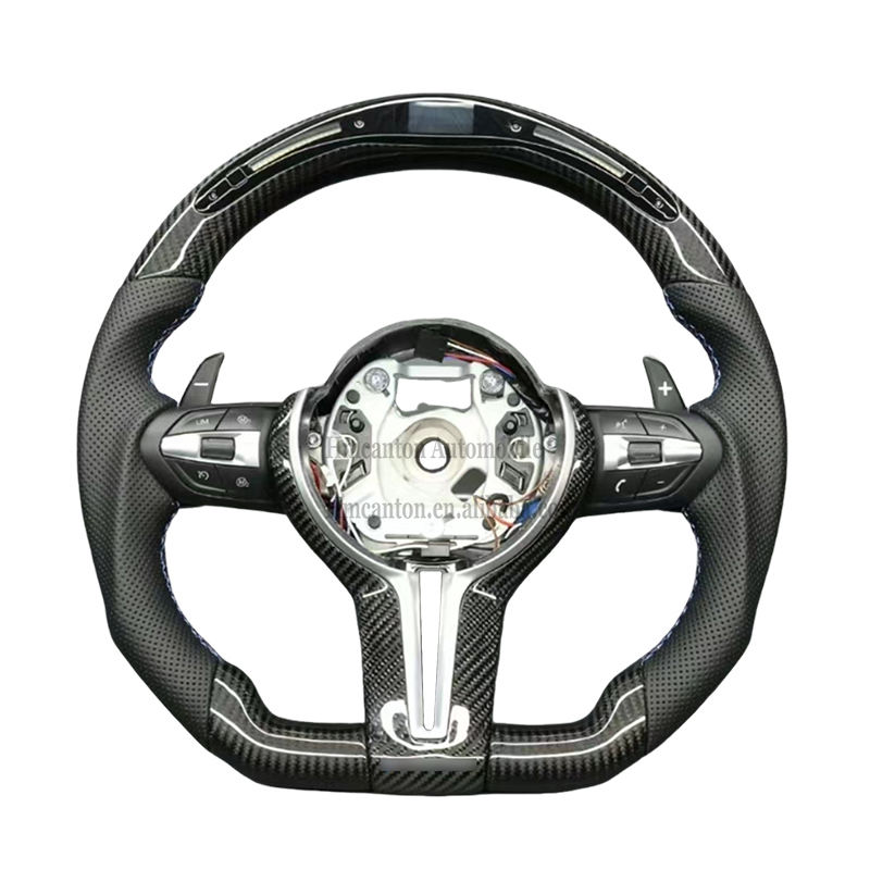 Perforated Leather+LED+Paddles Buttons+M Stitching