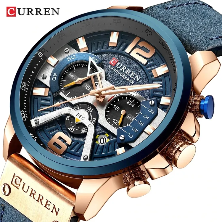 Watches Men reloj curren 8329 New Brand Sport Watches Men's Quartz Clock Waterproof Wrist Watch relogio masculino
