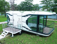 Modèle de maison capsule spatiale moderne, durable et écologique avec couleur personnalisable pour usage hôtelier/villa/résidentiel
