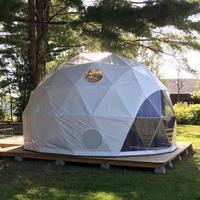 Tente en dôme géodésique de 6m 7m 8m de diamètre pour le Glamping extérieur