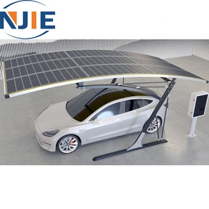 2025 Chuyên Nghiệp Hiện Đại đơn giản không thấm nước năng lượng mặt trời carport nhà sản xuất với năng lượng mặt trời hệ thống bảng điều khiển cho xe đậu xe - Product Image 5
