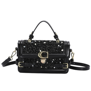 กระเป๋าถือสตรีแวววาวกระเป๋าสะพายไหล่ของผู้หญิงหรูหราพิมพ์โลโก้ได้ตามต้องการ - Product Image 6