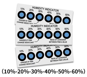 Bán buôn Cobalt độ ẩm chỉ số thẻ PCB nhiệt độ và độ ẩm hiển thị thẻ 10-60% màu xanh đến màu Đỏ sáu điểm độ ẩm thẻ - Product Image 4