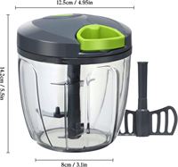 Fruit- en groentesnijder Babyvoedingsblender Processor Snelle blender Groente-knoflookmolen Handmatige keukenhulpjes