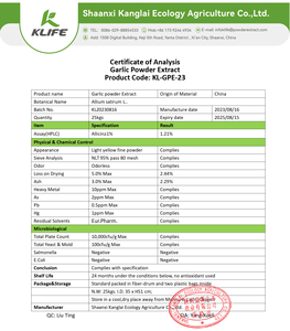 KLIFE Supply 1% 3% 5% Allcin <strong>Garlic</strong> Extract Powder <strong>Garlic</strong> Extract - Product Image 2