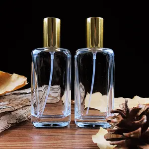 Flacon de parfum en verre de 50ml, pulvérisateur vide, produit de luxe, vente d'usine, ml