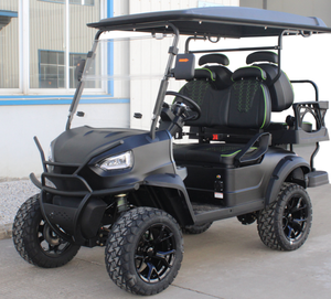 Carrito de Golf HKBG Elevado para 7-8 Pasajeros, Asientos Cómodos de Alta Capacidad, Velocidad de 30-50 km/h, Autonomía de 50-70 km, Pendiente de 25 Grados, Certificado por DOT - Product Image 4
