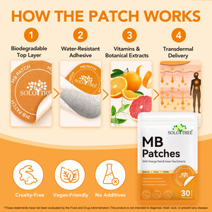 SOLOTREE 30 Parches Veganos con Extractos de Vitaminas, Parches Transdérmicos para el Bienestar y el Equilibrio Metabólico, Parches MB que te Ayudan a Sentirte Tranquilo y Concentrado - Product Image 5