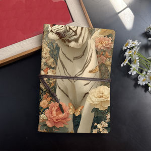 A6 taccuino fatto a mano 160 pagine sostituibili essenziale per il Campus con fiori di <span class=keywords><strong>tigre</strong></span> bianco farfalla uccello Pri - Product Image 2