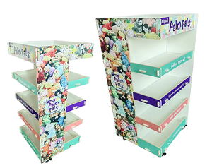 Exhibición de madera contrachapada personalizada Exhibición plegable portátil y estantes para boutique - Product Image 4