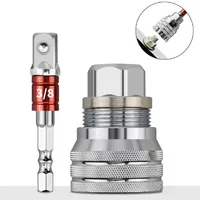 Adaptateur de douille universel flexible multi-angle avec embout carré 3/8 pour rallonge de perceuse