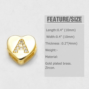 ASJEWELRY Collane con 26 Lettere a Forma di Cuore per Donne, Gioielli Alfabetici Placcati in Oro 18K, Collane con Iniziali 2603 Nkeb800 - Product Image 6