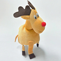 En stock: Nuevo gorro decorativo de tela con cabeza de ciervo, ideal para Navidad, Papá Noel, reno, carnaval, Acción de Gracias y con temática de alces.