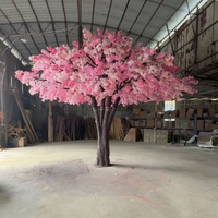 Pohon Bunga Sakura Buatan Besar Berkualitas Tinggi, untuk Dalam/Luar Ruangan, Dekorasi Wisuda, Natal, Tahun Baru, Paskah