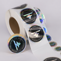 Autocollant Holographique Découpé sur Mesure Auto-Adhésif, Impression d'Étiquettes Holographiques en Vinyle Écologique et Imperméable