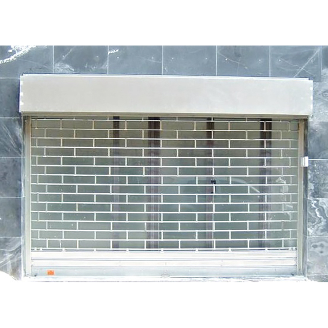 Electric Automatic Roll up Shades Ticker Counter Horizontal Security Grill Shutter Window