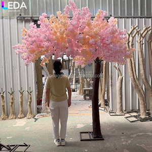 งานตกแต่งงานเลี้ยงต้อนรับ LEDA ต้นไม้ดอกไม้สีชมพูขนาด 2 เมตร ต้นไม้ประดิษฐ์ ต้นซากุระสองสี ฉากหลังสำหรับงานแต่งงาน - Product Image 4
