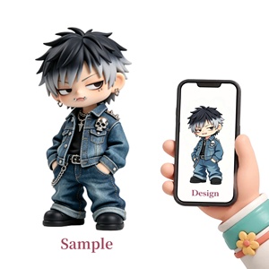 Figurine de personnage en jean MEIYAN ODM, faible MOQ, figurine d'<span class=keywords><strong>action</strong></span> en vinyle PVC personnalisée, jouets de collection pour décoration de bureau - Product Image 1