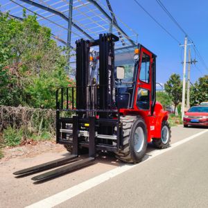 Yangft รถยก4x4ล้อขับเคลื่อน4ล้อแบบออฟโรด4x4ส้อมสำหรับพื้นที่ขรุขระรถยก1070มม. ได้รับการรับรอง ISO - Product Image 4