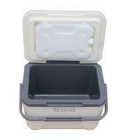 Petite glacière thermique portable pour le déjeuner et les pique-niques, glacière de camping 7qt 6L en matériau PE pour aliments, vin et canettes
