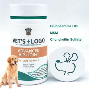 Custom Alle-Natuurlijke Ingrediënten Nul Genetisch Gemodificeerde Tarwe Maïs Soja Hond Gewrichten Supplement Vitaminen Hond Gewrichten