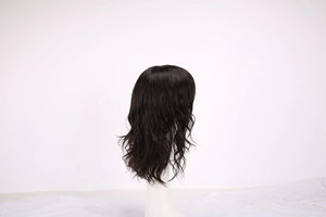 LONGFOR Vente en gros 100% Perruques en vrais <span class=keywords><strong>cheveux</strong></span> humains Perruque longue <span class=keywords><strong>frange</strong></span> oblique bouclée avec <span class=keywords><strong>cheveux</strong></span> Remy de couleur naturelle Perruque de base en soie de qualité 9A - Product Image 3