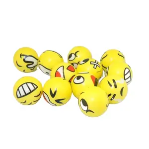 Balle anti-stress drôle en mousse PU sourire forme personnalisée Logo vente chaude en gros soulagement balle anti-stress Fidget jouet