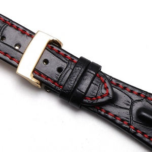 Negro Marrón Azul Rosa Oro Tang Hebilla Cierre de despliegue <span class=keywords><strong>Oak</strong></span> <span class=keywords><strong>Royal</strong></span> 28mm Correa de <span class=keywords><strong>reloj</strong></span> de cuero para correa de <span class=keywords><strong>reloj</strong></span> AP - Product Image 4