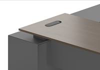 Bureau de direction moderne en forme de L, poste de travail d'angle, mobilier de bureau personnalisé pour entreprise