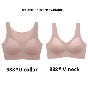 Soutien-gorge de sport d'été pour femmes, haute qualité, pour petites poitrines, sans armatures, maintien 3/4, respirant, tricoté sans coutures - Product Image 6