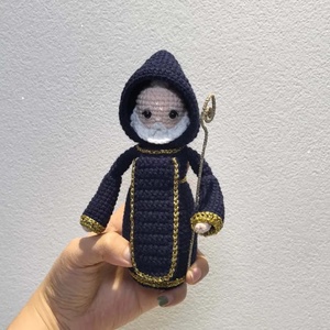 Poupée <span class=keywords><strong>Sao</strong></span>-Bento en coton crocheté faite à la main, tricotée, Jésus, cadeau pour la fête des pères et Noël, décoration de chambre d'enfant, décoration de la maison, ornements - Product Image 3