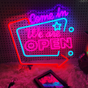 Comeim Weane Open <b>LED</b> Neon Signs for Home Mall Hotels Companies-Touch Control Wedding & Bar Decor - Product Image 3