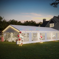 Tente de fête imperméable résistante aux intempéries, blanche, Carpas Para Eventos Pe Marquee, pour mariage en plein air, tente pour grands événements d'entreprise