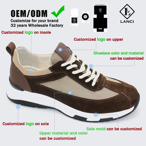 Zapatillas Antideslizantes de Piel Genuina para Hombre, Estilo Nuevo, Personalizadas, con Logotipo, Parte Superior de Tela de Alta Calidad - Product Image 6