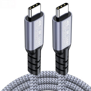 Pd 240W 40Gbps USB4.0 dual Type C ไปยัง Type-C สายถ่ายโอนข้อมูลวิดีโอเสียง USB4สายชาร์จเร็ว8K 60Hz สำหรับ Thunderbolt 4 3 - Product Image 6