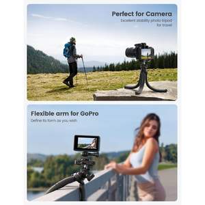 Lamicall 3-in-1 Flexible <b>iPhone</b> <b>Tripod</b> with Wireless Remote Alloy Stand Pan Heads Black 11-inch Max Height for Video Recording - Product Image 5