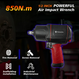 <span class=keywords><strong>Precio</strong></span> al por Mayor: Juego <span class=keywords><strong>de</strong></span> <span class=keywords><strong>Pistola</strong></span> <span class=keywords><strong>de</strong></span> <span class=keywords><strong>Impacto</strong></span> Neumática <span class=keywords><strong>de</strong></span> 1/2'', Doble Martillo, Alto Torque 850Nm, Herramientas <span class=keywords><strong>de</strong></span> Aire para Automóvil - Product Image 2