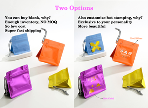 Bolsa Plana Morada con Cierre de Cremallera, Bolsas de Plástico para Café con Cordón Portátil para 125g 250g 500g de Granos de Café - Product Image 5