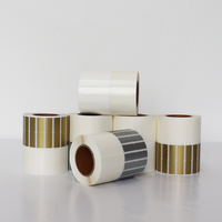 Fábrica en blanco BOPP papel precio etiquetas vinilo imprimible alto brillo PET joyería exhibición rollo etiquetas para anillo pegatina