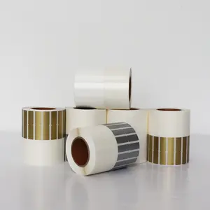 Etiquetas de precio de papel blanco en blanco de fábrica, vinilo imprimible, etiquetas de rollo de exhibición de joyería PET de alto brillo para pegatina de anillo